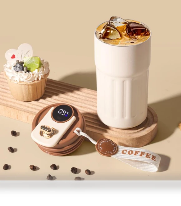Smart Thermos with Temperature Display — Beverage Warmers, Garden Supplies My