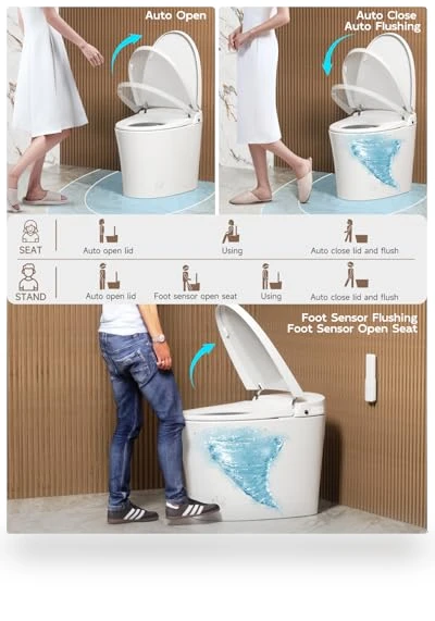 Smart Toilet with Bidet — Bathroom Essentials, SR SUN RISE