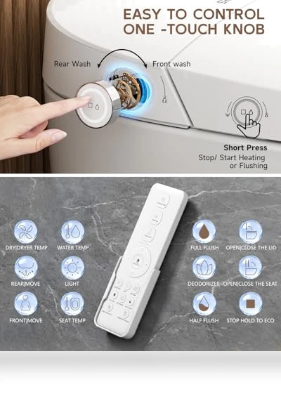 Smart Toilet with Bidet — Bathroom Essentials, SR SUN RISE