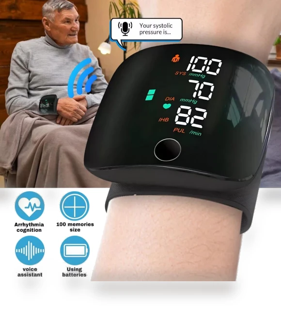 Smart Wrist Blood Pressure Monitor — Blood Pressure Monitors, VamsLuna
