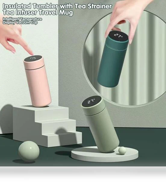 Vacuum Cup with Touch LCD Screen — Beverage Warmers, Amusedly
