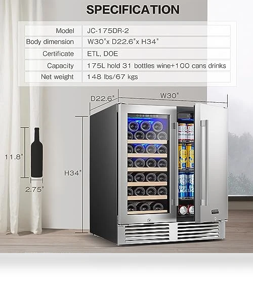 Wine and Beverage Refrigerator — Wine Storage Solutions, BODEGA