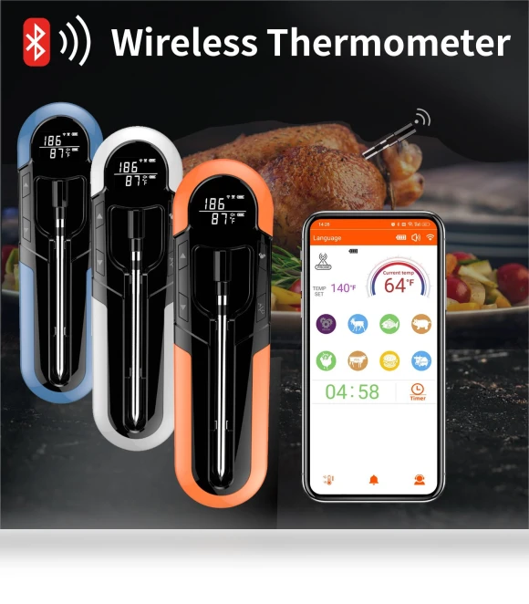Wireless Cooking Thermometer — Grill Thermometers, Daily necessities-V