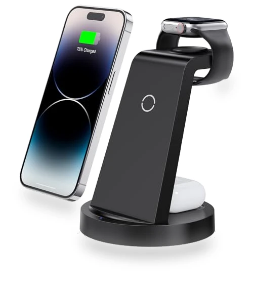 3 in 1 Wireless Charging Station — Chargers, SHENZHEN GTL TECHNOLOGY CO .,LTD