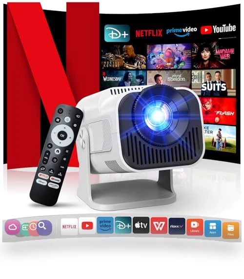 4K Projector with Wifi and Bluetooth — Home Theater Projectors, Gaimoo