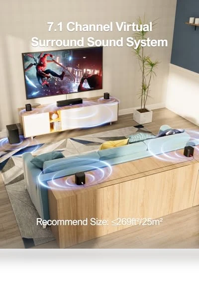 7.1ch Virtual Surround Sound Bar — Home Entertainment Systems, Ultimea