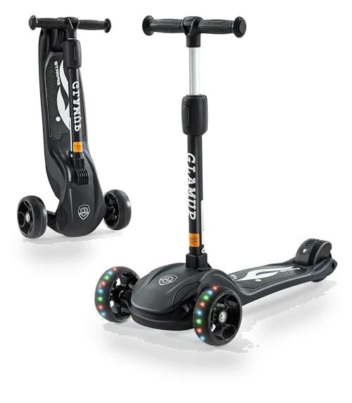 Adjustable Height Kids Scooter with LED Lights — Push Scooters, GLAMUP