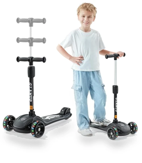 Adjustable Height Kids Scooter with LED Lights — Push Scooters, GLAMUP