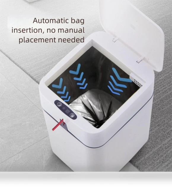 Automatic Induction Smart Garbage Bin — Kitchen Cans, george
