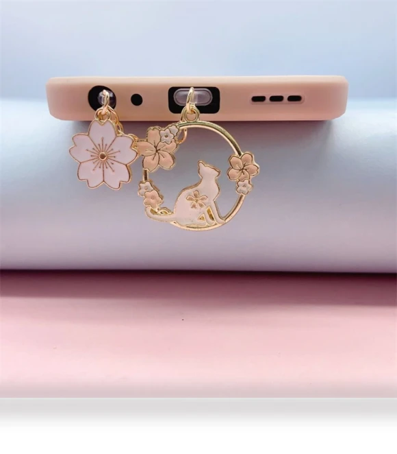 Dustproof Sakura Rabbit Dust Plug — Phone Charms, Qianxiu