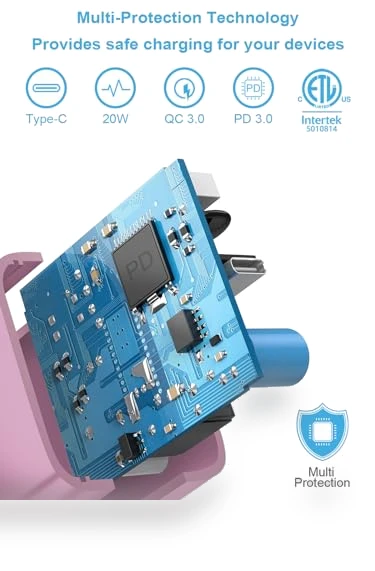 Fast Charger 20W PD USB C Wall Charger with 6FT Fast Charging Cable — Chargers, Shenzhen Dipinle Technology Co., Ltd