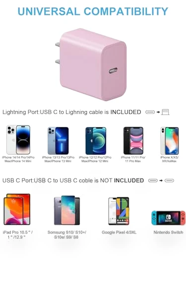 Fast Charger 20W PD USB C Wall Charger with 6FT Fast Charging Cable — Chargers, Shenzhen Dipinle Technology Co., Ltd