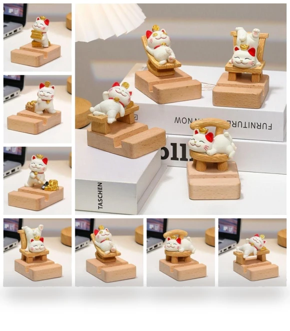 Multi-functional Mobile Phone Stand Statue — Display Stands, Qianxiu