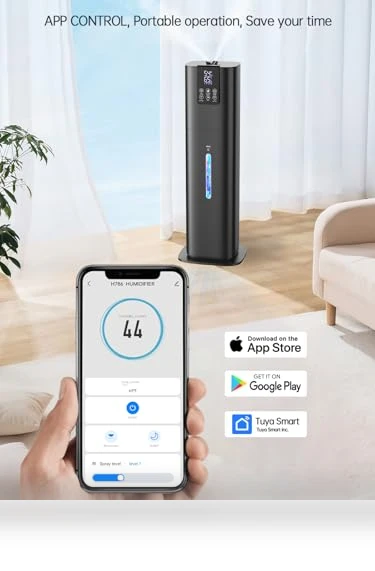 Smart Humidifier for Large Room — Air Moisturizers, Hiswelle