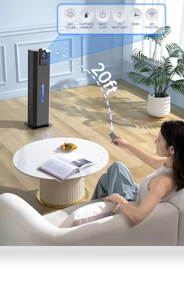Smart Humidifier for Large Room — Air Moisturizers, Hiswelle