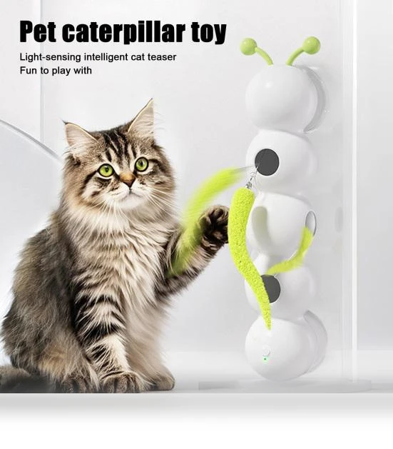 Smart Motion Worm Toy for Indoor Cats — Cat Playthings, Kitty Cat House