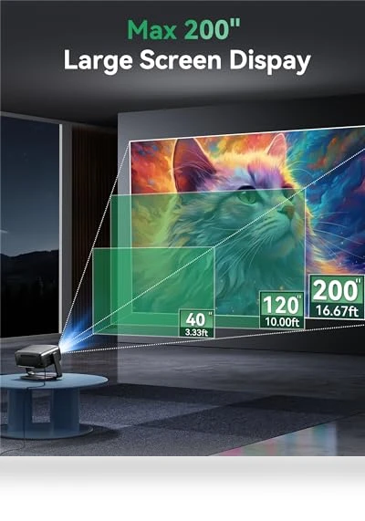 Smart Portable Projector — Home Theater Projectors, Aubor