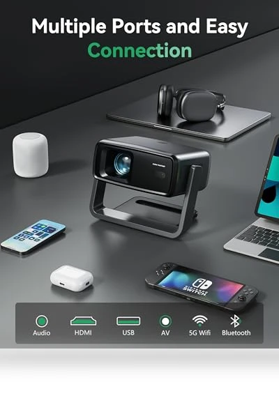 Smart Portable Projector — Home Theater Projectors, Aubor