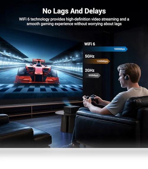 Smart Projector 4K with Wifi and Bluetooth — Home Theater Projectors, HAPPRUN