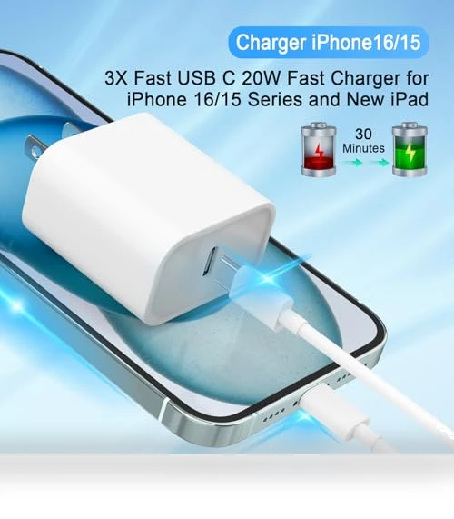 USB C Charger with 6 ft Cable — Chargers, ILOUYU