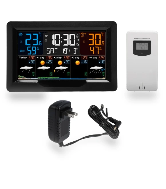 WiFi Wireless Digital Weather Clock — Weather Monitoring Clocks, GoolRC
