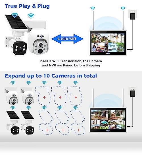 Wireless Security Camera System Outdoor — Security Cameras, Hiseeu