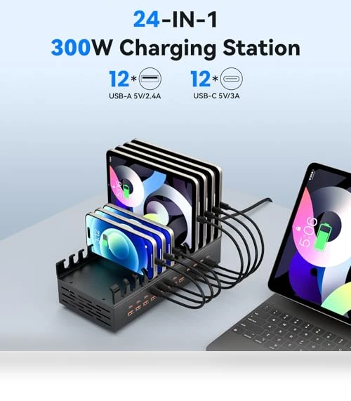 24 Port USB C Fast Charging Station — Chargers, ALI SEA