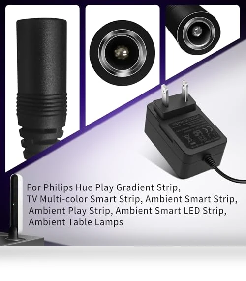 24V Charger for Philips Hue Play Strip Lights — Power Solutions & Surge Protection, AIZYSY