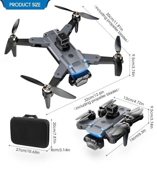 4.3-Inch HD Screen Remote Control Drone with Dual Cameras — Drones, mcokoe