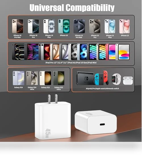45W Super Fast USB C Charger Set — Chargers, Shenzhen Xihuida Electronics Co., Ltd.