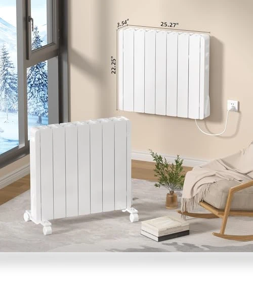 Adjustable Thermostat Convection Space Heater — Portable Heating Solutions, Eueiriup