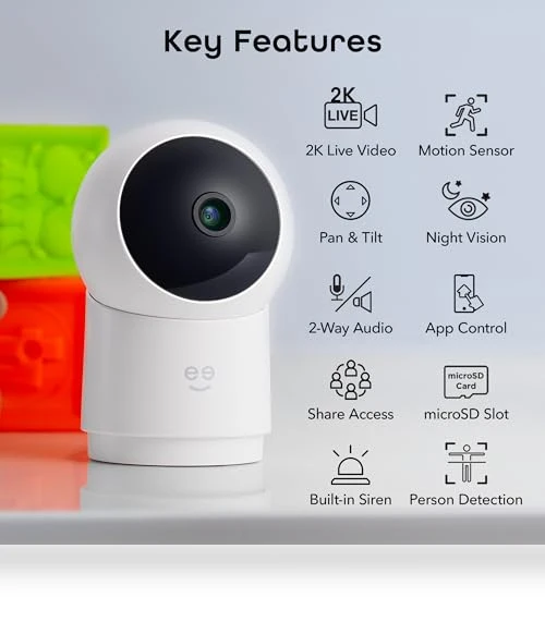 Auto Tracking Indoor Security Camera — Smart Home Security, Geeni