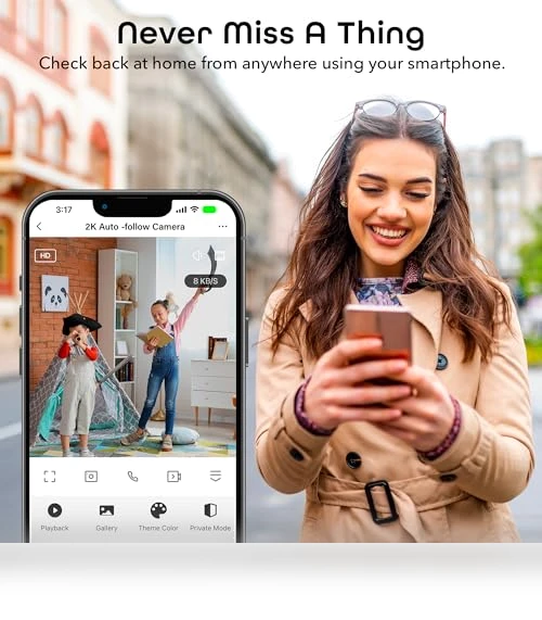 Auto Tracking Indoor Security Camera — Smart Home Security, Geeni
