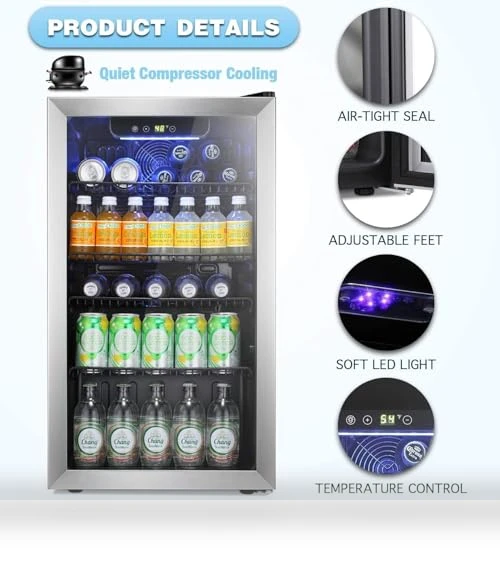 Beverage Refrigerator Cooler — Drink Coolers, Antarctic Star