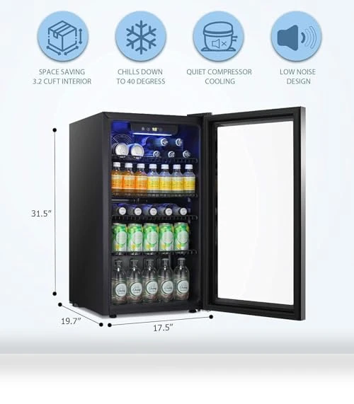 Beverage Refrigerator Cooler — Drink Coolers, Antarctic Star