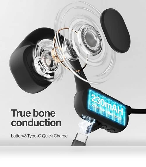 Bone Conduction Headphones — Over-Ear Headphones, Cevinily