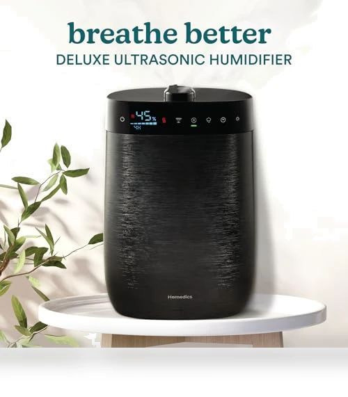 Deluxe Ultrasonic Humidifier — Air Moisturizers, Homedics