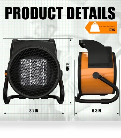 Electric Space Heater — Portable Heating Solutions, Gardtech