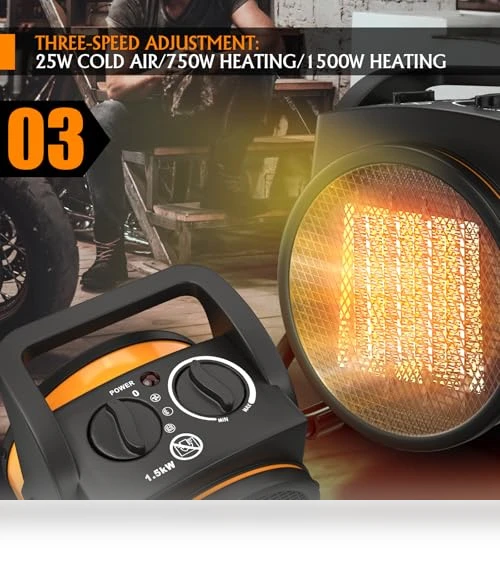 Electric Space Heater — Portable Heating Solutions, Gardtech