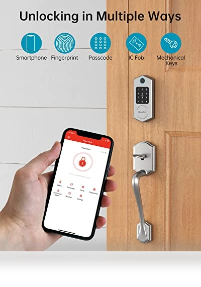 Fingerprint Smart Deadbolt — Padlocks & Hasps, HEANTLE