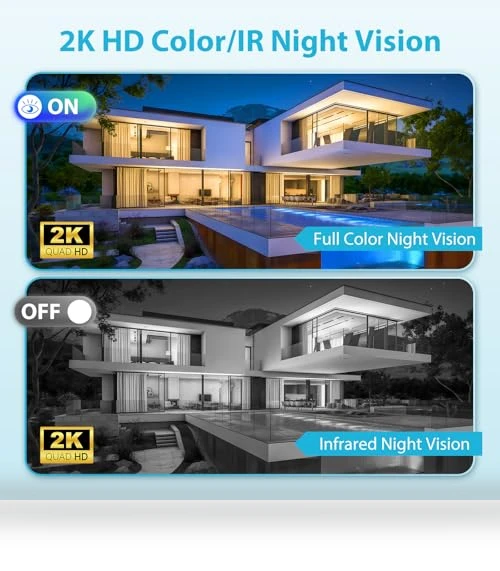 Floodlight Camera Outdoor — Outdoor Security Cameras, Olafus