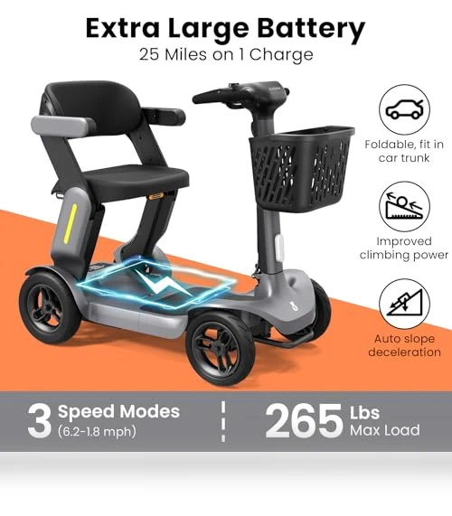 Foldable Mobility Scooter — Electric Self-Balancing Scooters, Glashow