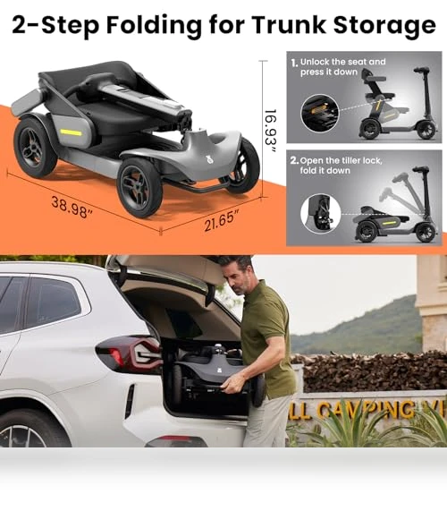 Foldable Mobility Scooter — Electric Self-Balancing Scooters, Glashow