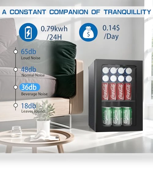 Freestanding Beverage Refrigerator — Mini Fridges, Erivess