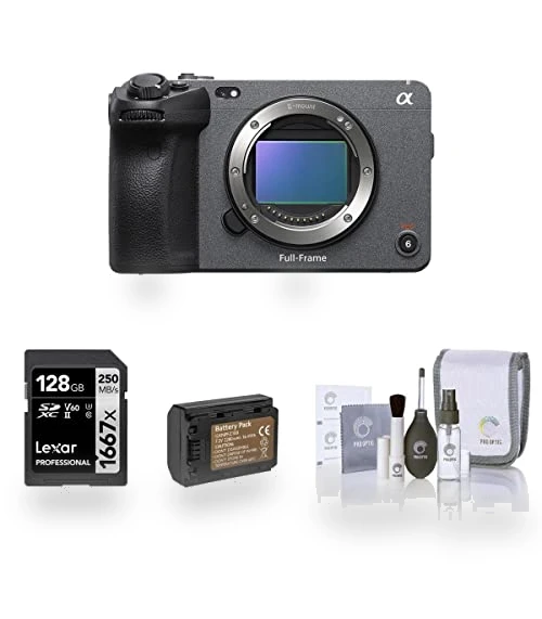 Full-Frame Cinema Line Camera Bundle — Camcorder, Sony
