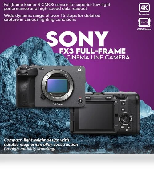 Full-Frame Cinema Line Camera Bundle — Camcorder, Sony