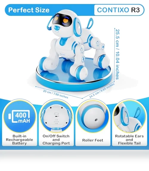 Interactive Smart Dancing Robot Dog — Interactive Figures & Robots, Contixo