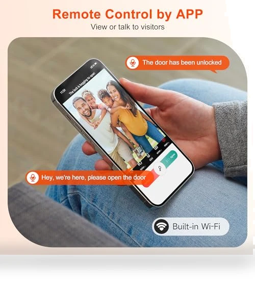 Keyless Entry Door Lock with Camera — Smart Home Security, YHV