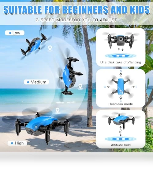 Mini RC Quadcopter Toy with Camera — Drones, SUMEAUT