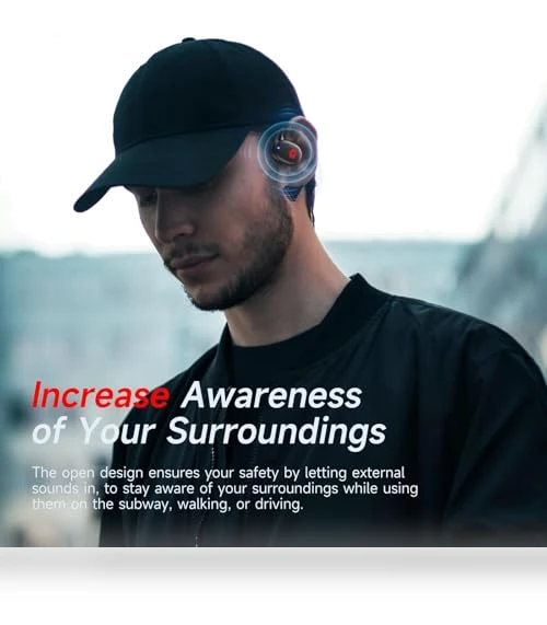 Open Ear Bluetooth Headphones — In-Ear Headphones, CYBERDOT